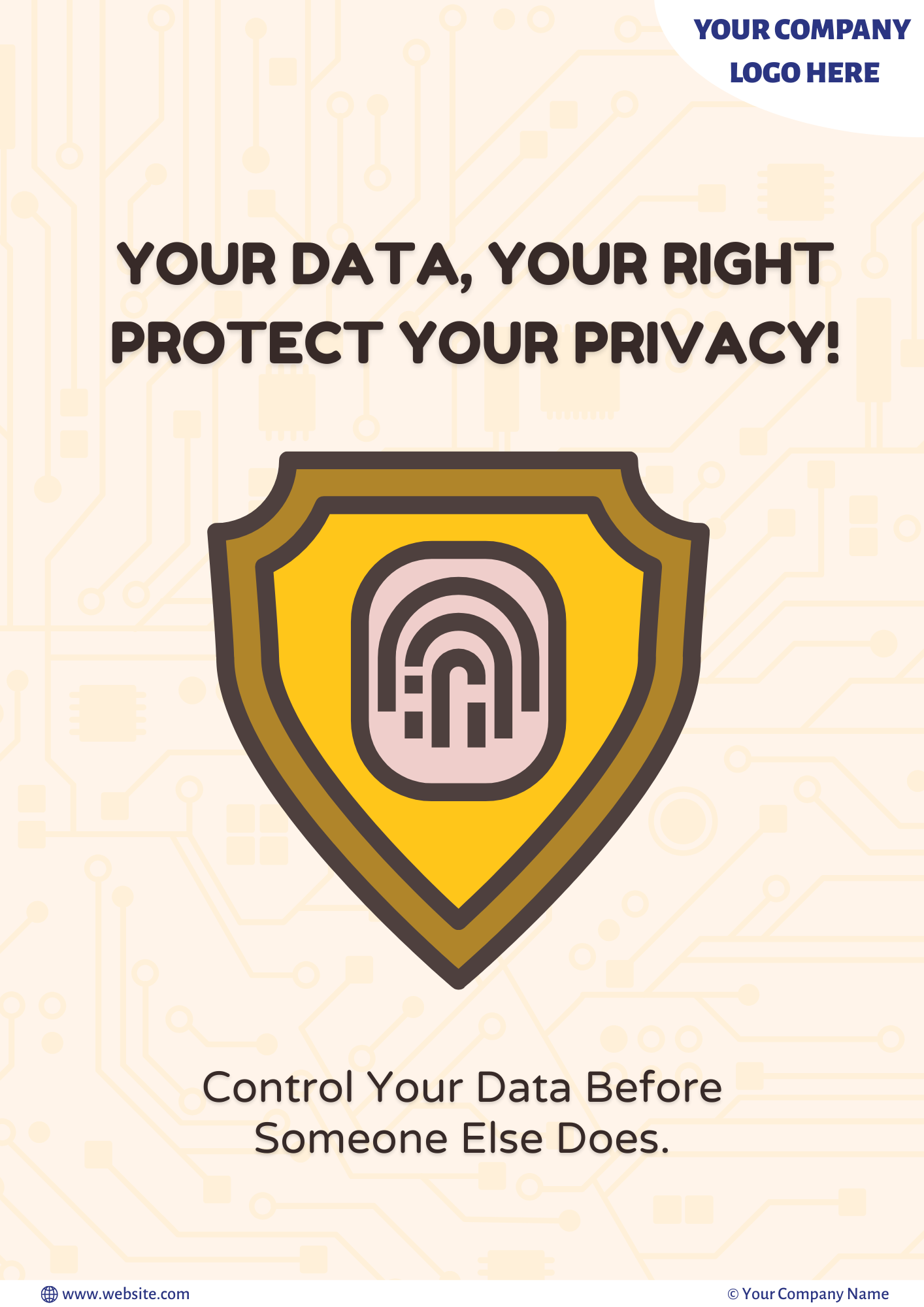 Data privacy rights poster