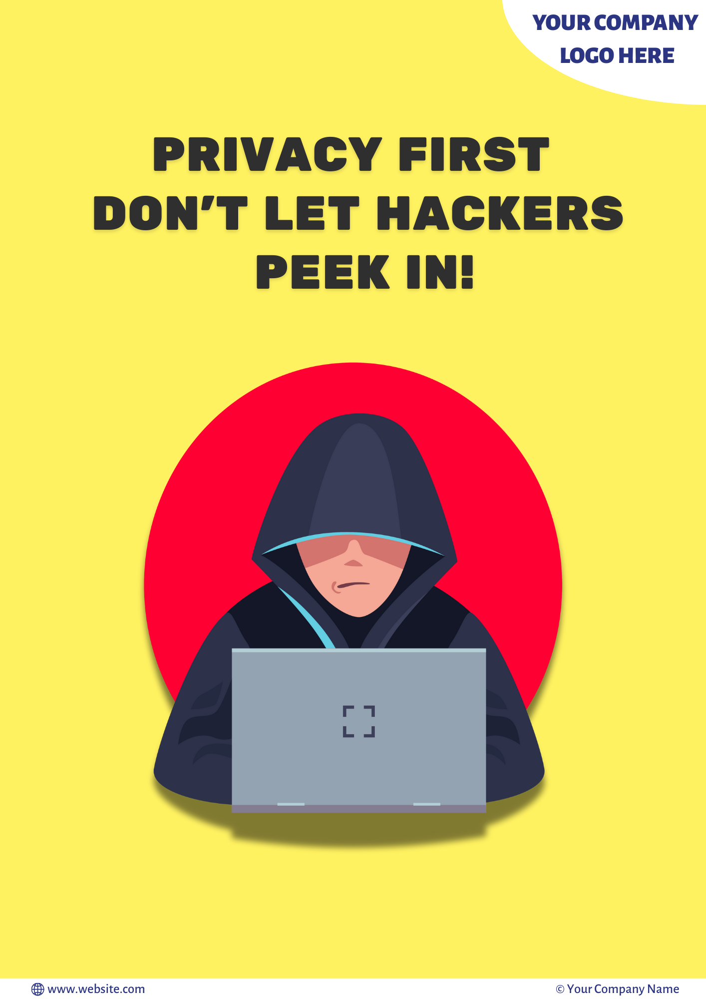 Privacy first awareness poster