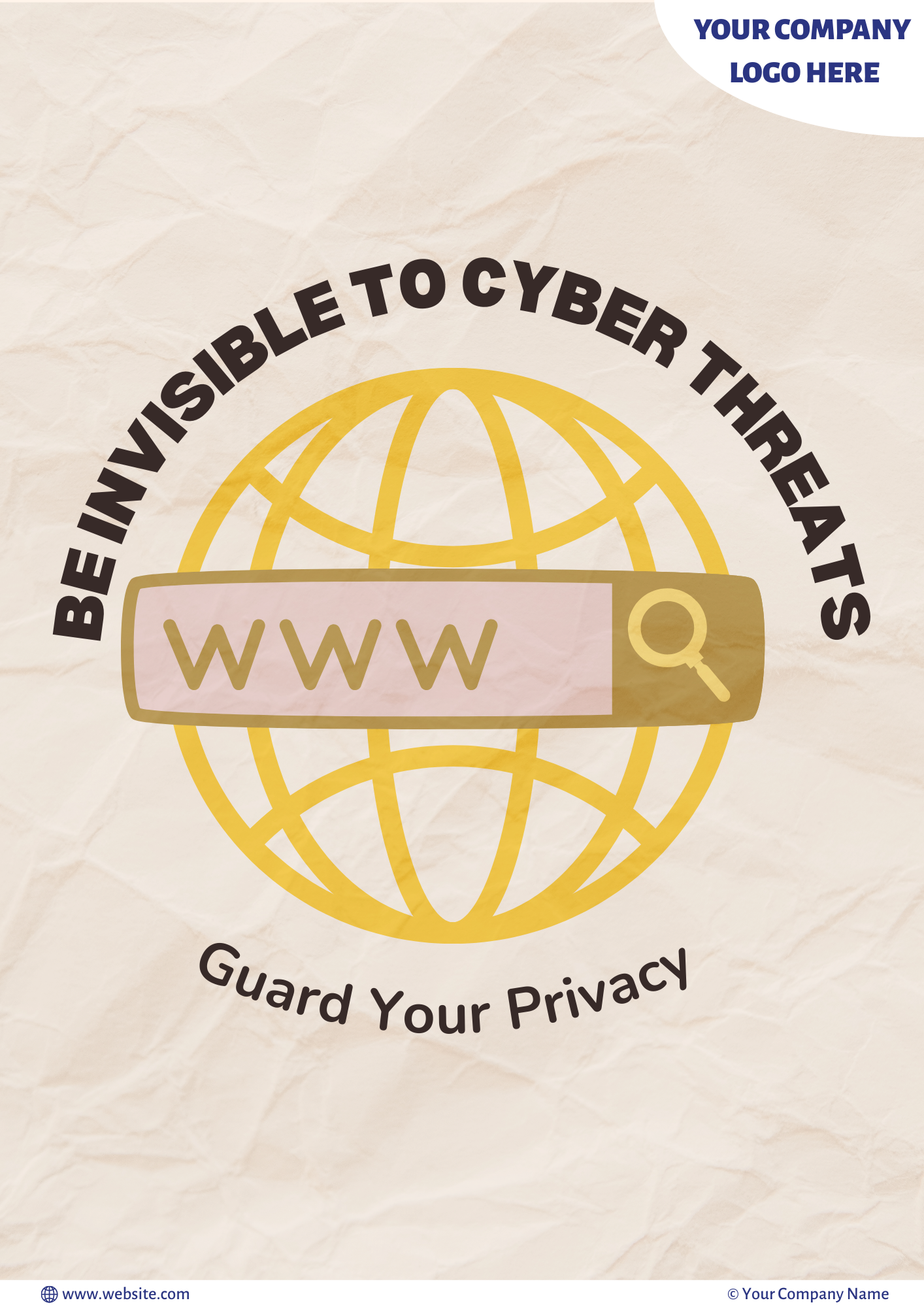 Cyber security awareness poster